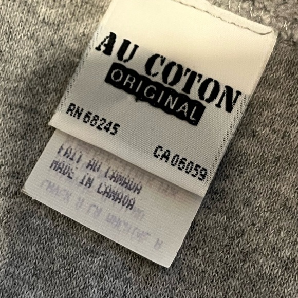 🩶 Au Cotton Original Grey Fleece Vest – Size L – Vintage – Unisex NWOT🩶 - Picture 3 of 8
